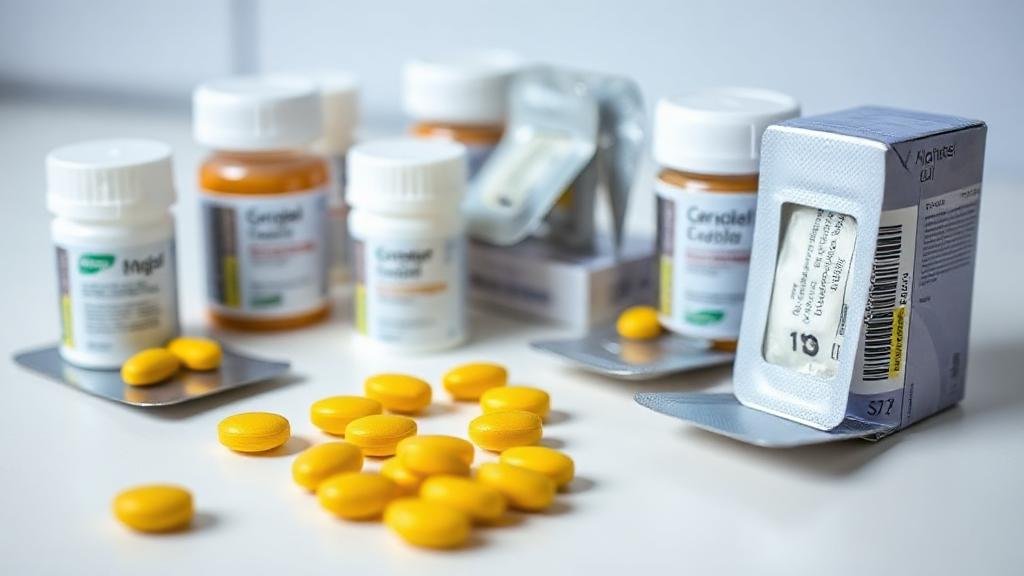 Balení a žluté tablety generik Cialisu na podporu erekce a zvýšení potence