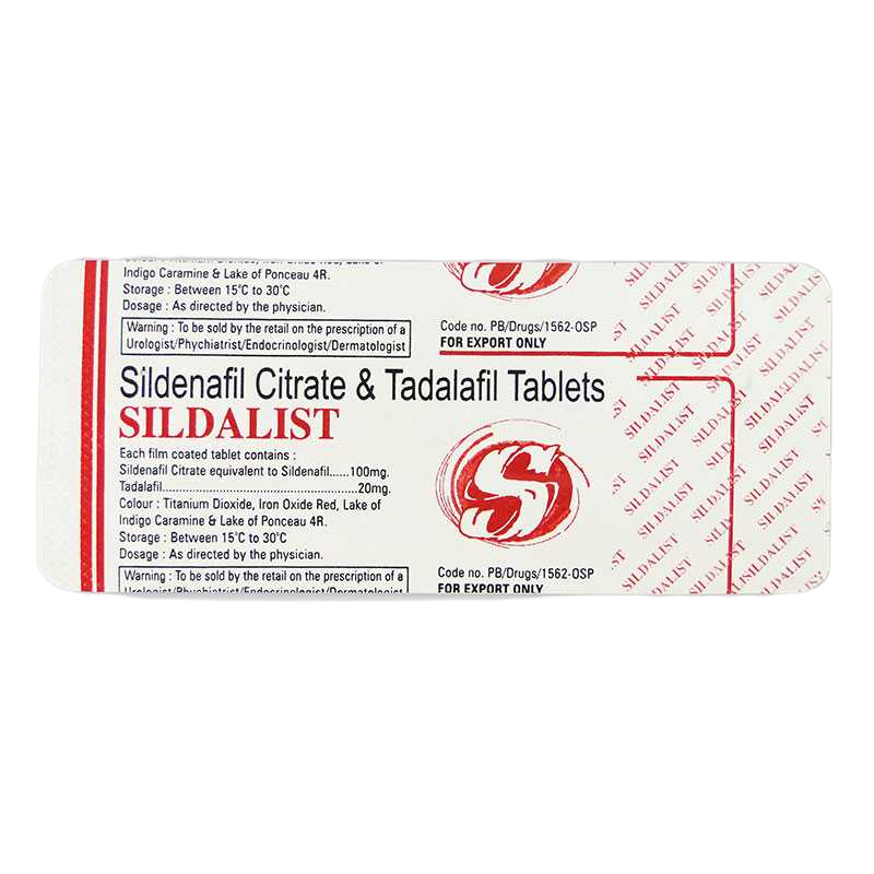 sildalist 120 mg balení, podpora erekce